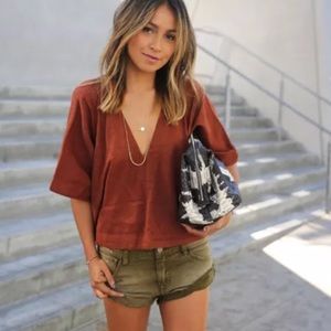 Free People Frayed Shorts Sz 31 NWOT